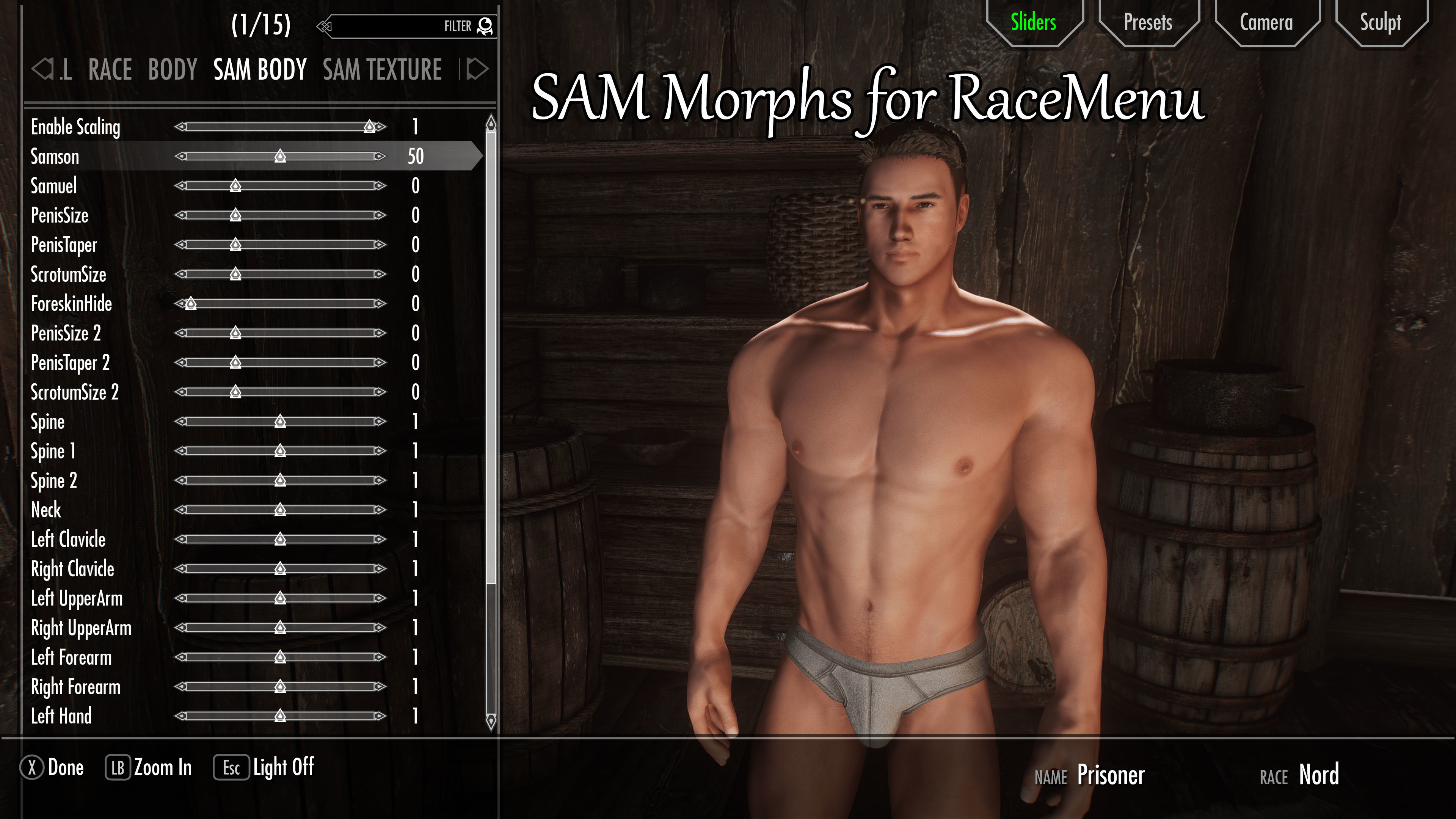 SAM Morphs for RaceMenu